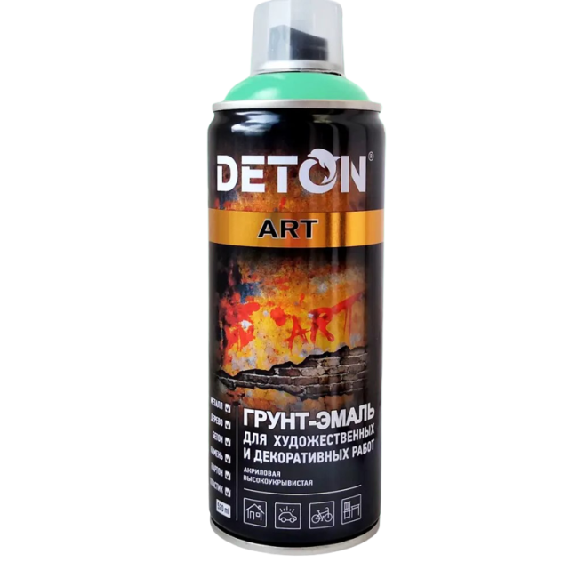 Deton DETON ART - Primer-enamel - Turquoise - Aerosol, 520 ml DTN-A70679 – buy in Petropavlovsk | carpaint.kz