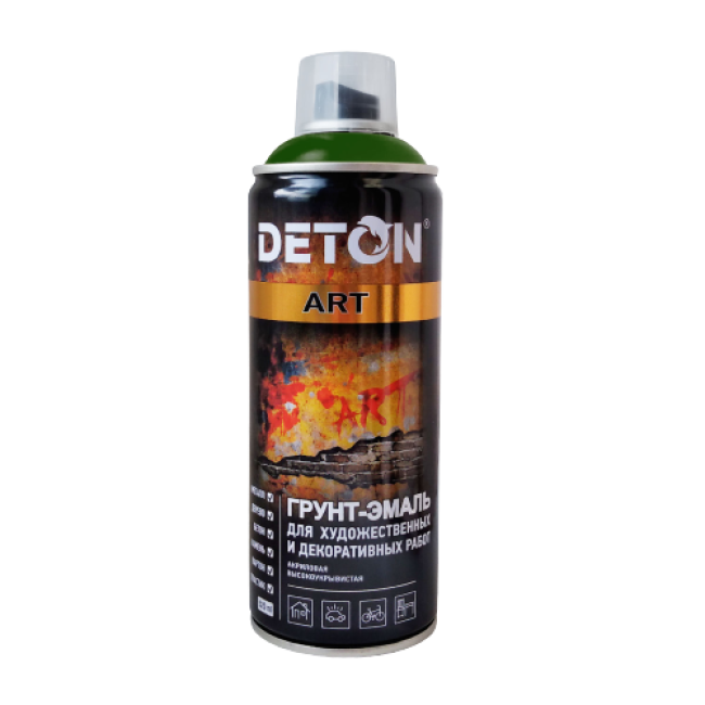 Deton DETON ART - Primer-enamel - Green pine - Aerosol, 520 ml DTN-A70671 – buy in Petropavlovsk | carpaint.kz