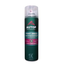 AUTOP №5 - Primer-enamel for plastic - Black - Aerosol, 650 ml