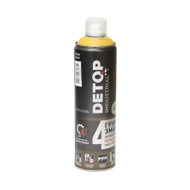 Detop RAL 1005 Anti-corrosion primer-enamel for rust 3 in 1 DETOP No. 4, yellow, aerosol 650 ml DTI-A07712 – buy in Petropavlovsk | carpaint.kz