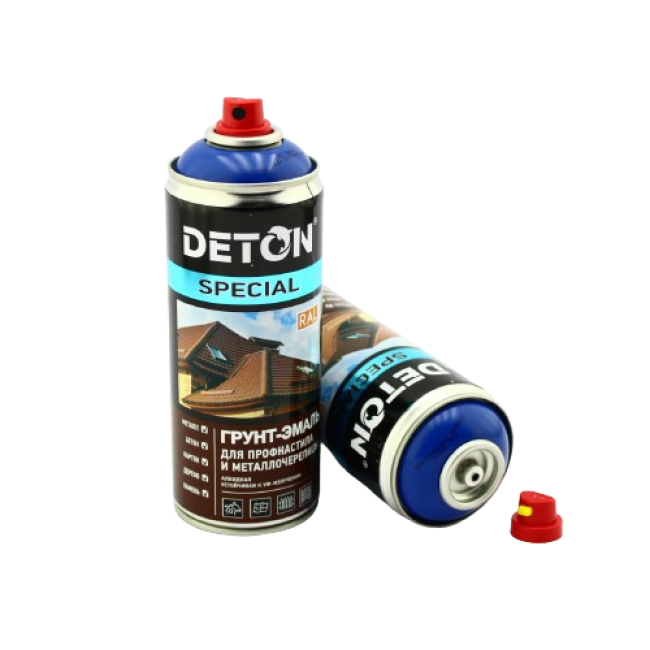 Deton RAL 5005 DETON SPECIAL - Primer-enamel for metal tiles - Signal blue - Aerosol, 520 ml DTN-A07295 – buy in Petropavlovsk | carpaint.kz