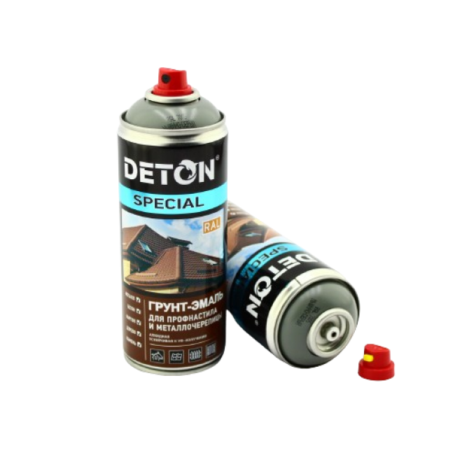 RAL 7005 DETON SPECIAL - Грунт-эмаль для металлочерепицы - Мышино-серый - Аэрозоль, 520 мл DTN-A07358 – купить в Петропавловске | Deton | carpaint.kz