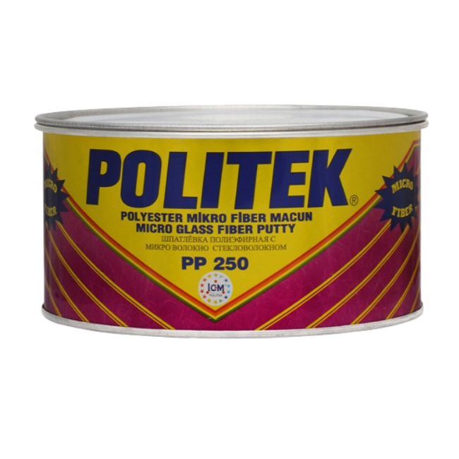 Politek POLITEK 聚酯油灰，含玻璃纤维微玻璃纤维 1000 克。 PP 250-1000 图片 – 彼得罗巴甫洛夫斯克 | carpaint.kz