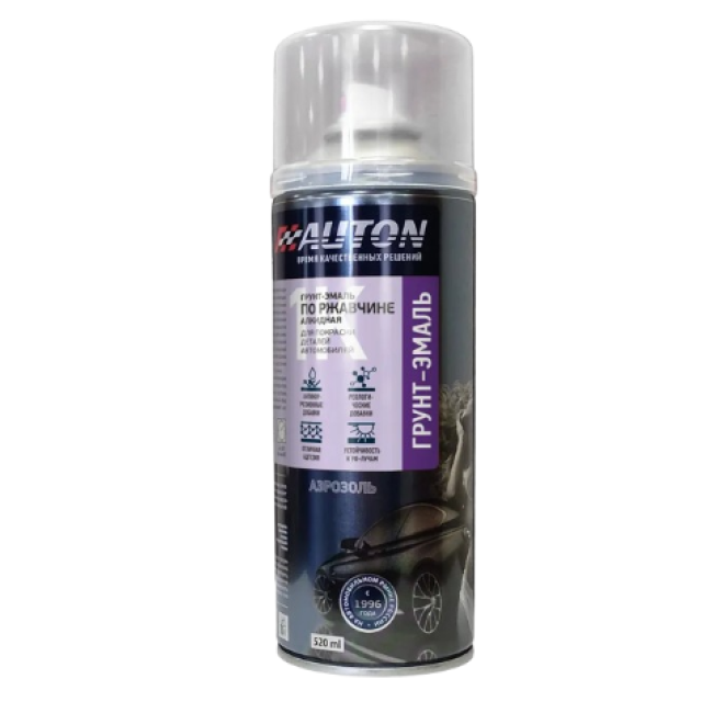 Auton 1K Auto enamel AUTON - Primer-enamel on rust, alkyd, White, 520 ml ATN-A46200 – buy in Petropavlovsk | carpaint.kz