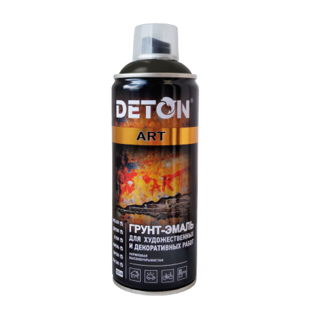 Deton Primer-enamel for artistic and decorative works DETON ART, Metropolis grey, aerosol 520 ml DTN-A07696 – buy in Petropavlovsk | carpaint.kz