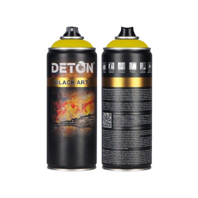 Deton DETON ART - Primer-enamel - Yellow - Aerosol, 520 ml DTN-A07704 – buy in Petropavlovsk | carpaint.kz