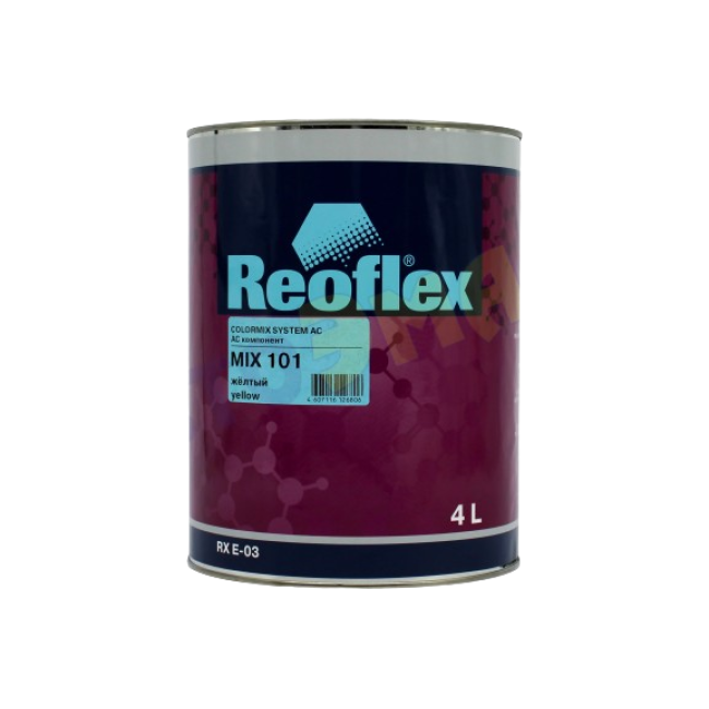 Reoflex 101 MIX Acrylic enamel 4+1, Yellow, 3.5l RX E-03-101-3500 – buy in Petropavlovsk | carpaint.kz