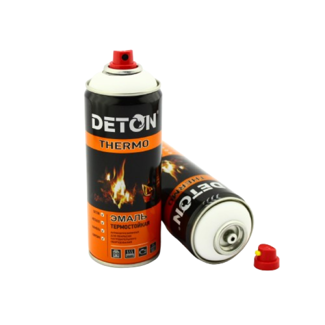 Deton DETON THERMO - Heat-resistant enamel - White - Aerosol, 520 ml DTN-A70789 – buy in Petropavlovsk | carpaint.kz