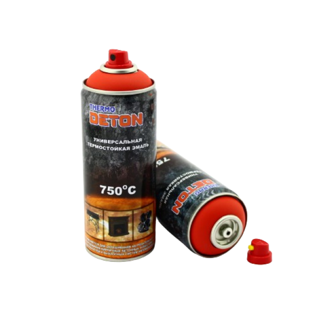 Deton DETON THERMO - 耐热瓷釉 - 红色 - 气雾剂，520 毫升 DTN-A70788 图片 – 彼得罗巴甫洛夫斯克 | carpaint.kz