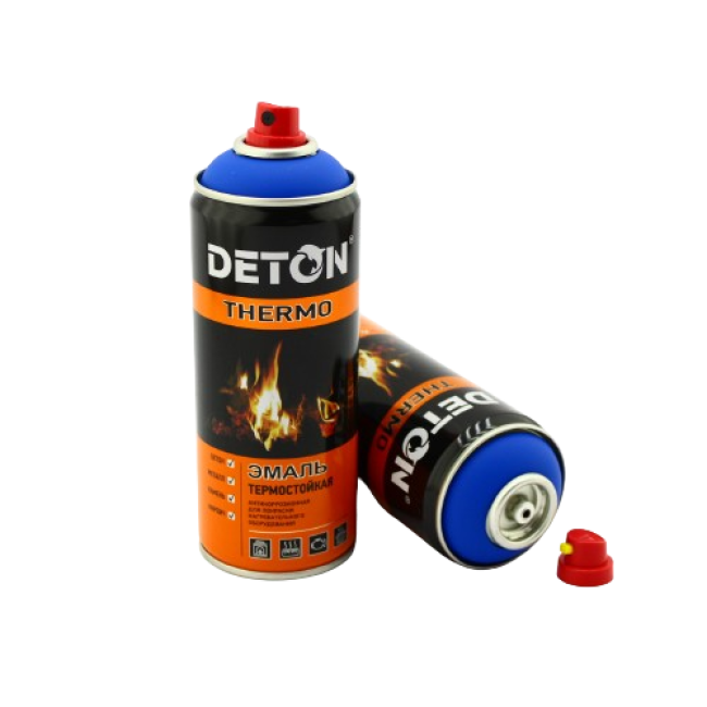 Deton DETON THERMO - Heat-resistant enamel - Blue - Aerosol, 520 ml DTN-A70782 – buy in Petropavlovsk | carpaint.kz