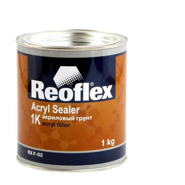 Reoflex 1K Primer Акрил, Қара, 1 кг RX F-02-1000-B – Петропавлда сатып алу | Reoflex | carpaint.kz