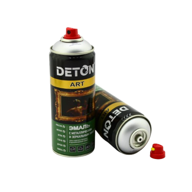 DETON ART - Эмаль металлик - Алюминий - Аэрозоль, 520 мл DTN-A70732 – купить в Петропавловске | Deton | carpaint.kz