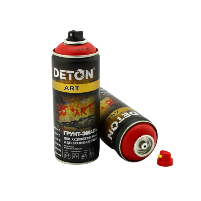 Deton Primer-enamel for artistic and decorative works DETON ART, Madrid red, aerosol 520 ml DTN-A07695 – buy in Petropavlovsk | carpaint.kz