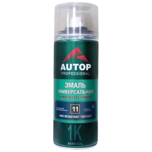 Autop AUTOP №11 - Alkyd enamel - White glossy - Aerosol, 520 ml ATP-A07333 – buy in Petropavlovsk | carpaint.kz