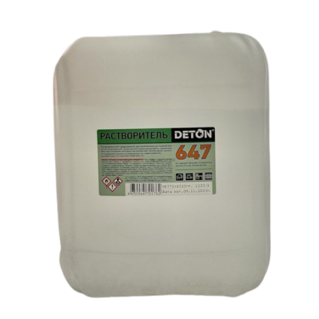 Deton DETON 647 Solvent, 10l DTN-S70176 – buy in Petropavlovsk | carpaint.kz
