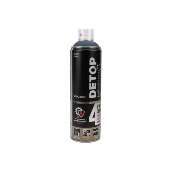 Detop RAL 5000 DETOP №4 - Primer-enamel on rust 3 in 1 - Blue - Aerosol DTI-A07720 – buy in Petropavlovsk | carpaint.kz
