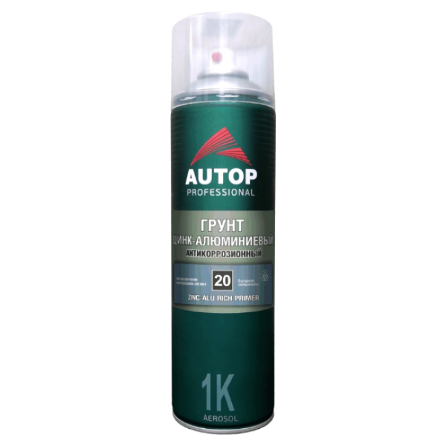 Autop AUTOP №20 - Zinc-aluminum anti-corrosion primer - Silver - Aerosol, 650 ml АТР-А07815 – buy in Petropavlovsk | carpaint.kz