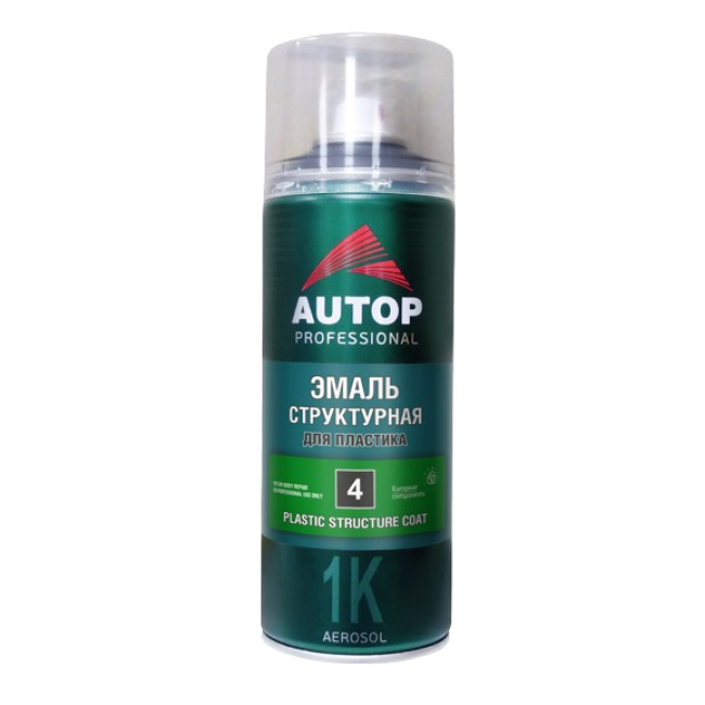 Autop AUTOP No. 4 - 塑料结构瓷釉 - 灰色细 - 气雾剂，520 毫升 АТР-А07797 图片 – 彼得罗巴甫洛夫斯克 | carpaint.kz